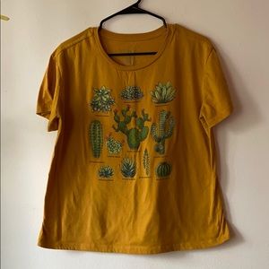 3for$15FIFTH SUN XL mustard yellow|cactus tee